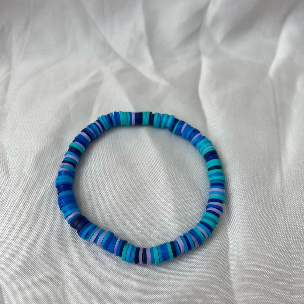 Blue and Turquoise Beaded Bracelet